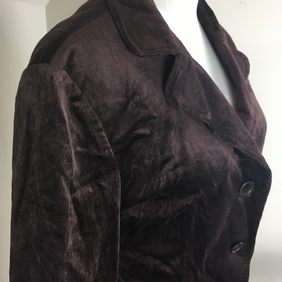 ⭐️Velvet Stunning Brown Blazer Size Medium⭐️ - Picture 3 of 5